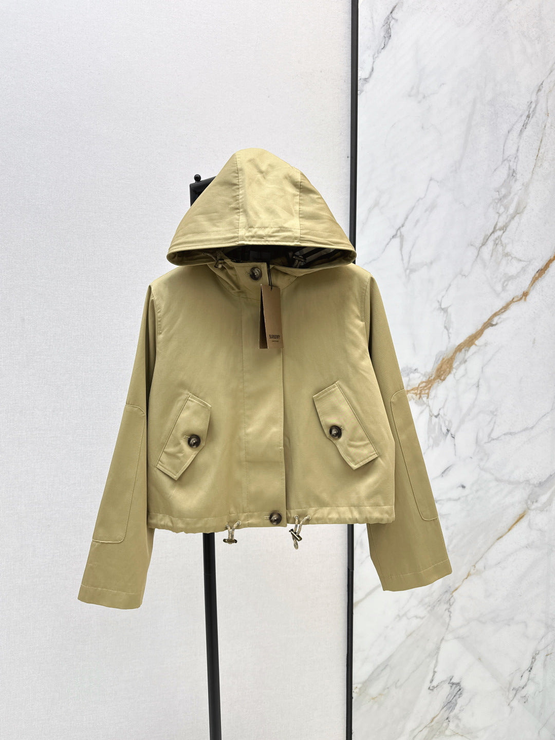 Bur New Hooded short windbreaker jacket