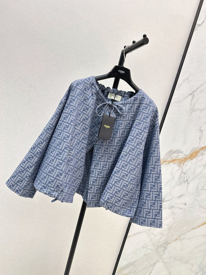 Fend New Printed cape coat