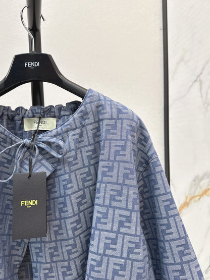 Fend New Printed cape coat