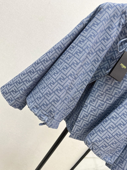 Fend New Printed cape coat