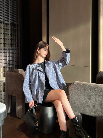 Fend New Printed cape coat