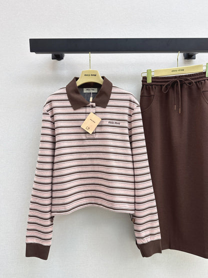Miu New striped casual suit