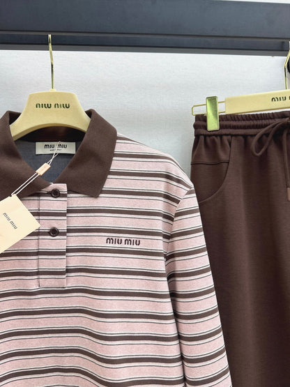 Miu New striped casual suit
