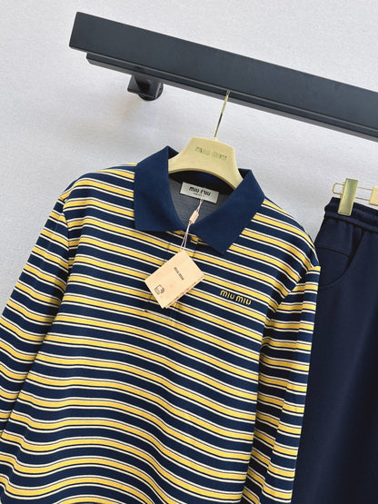 Miu New striped casual suit