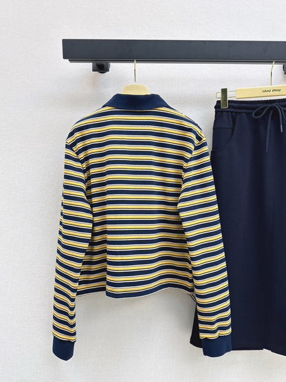 Miu New striped casual suit