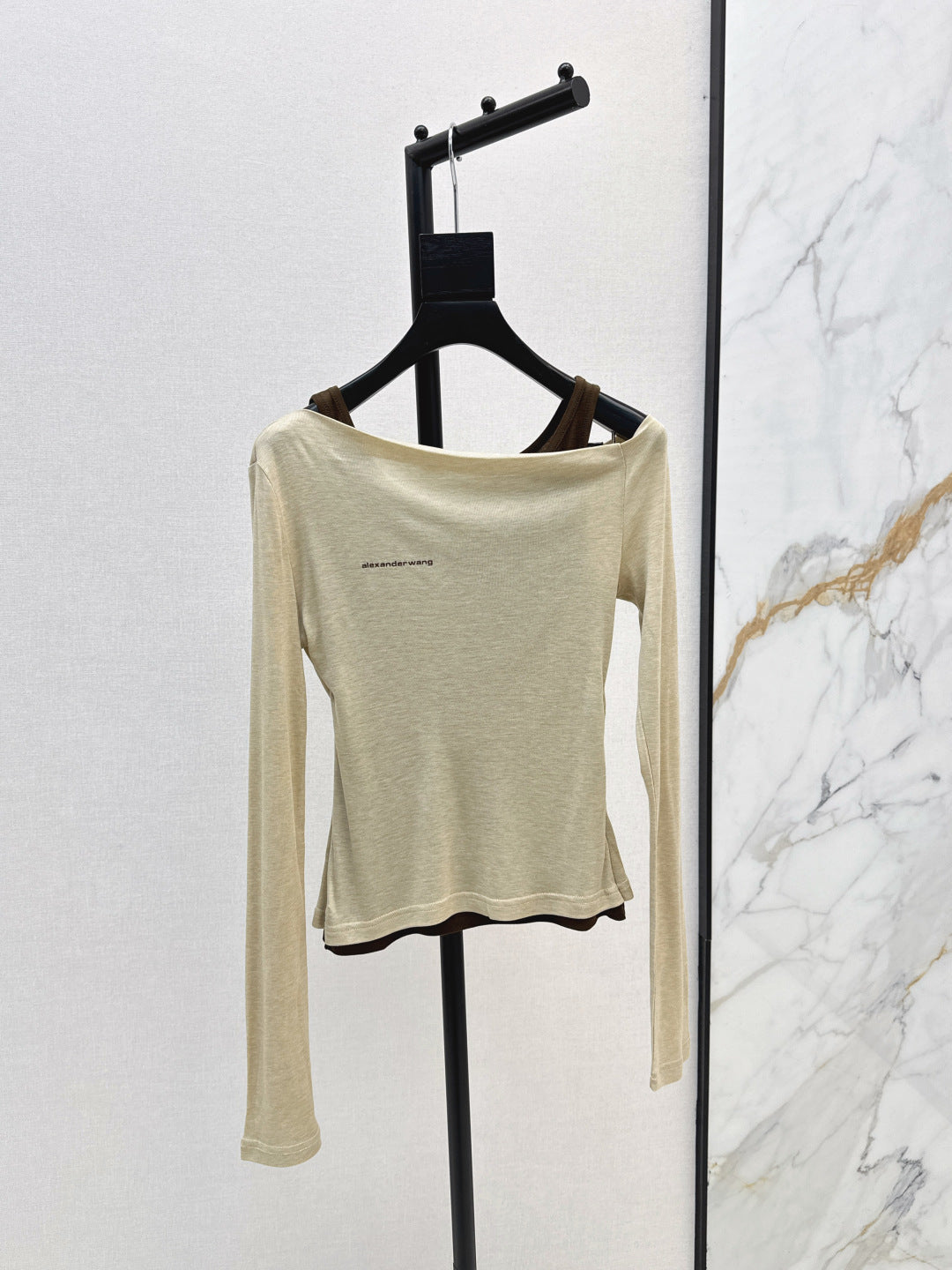 Miu New Fake two-piece design bottoming shirt