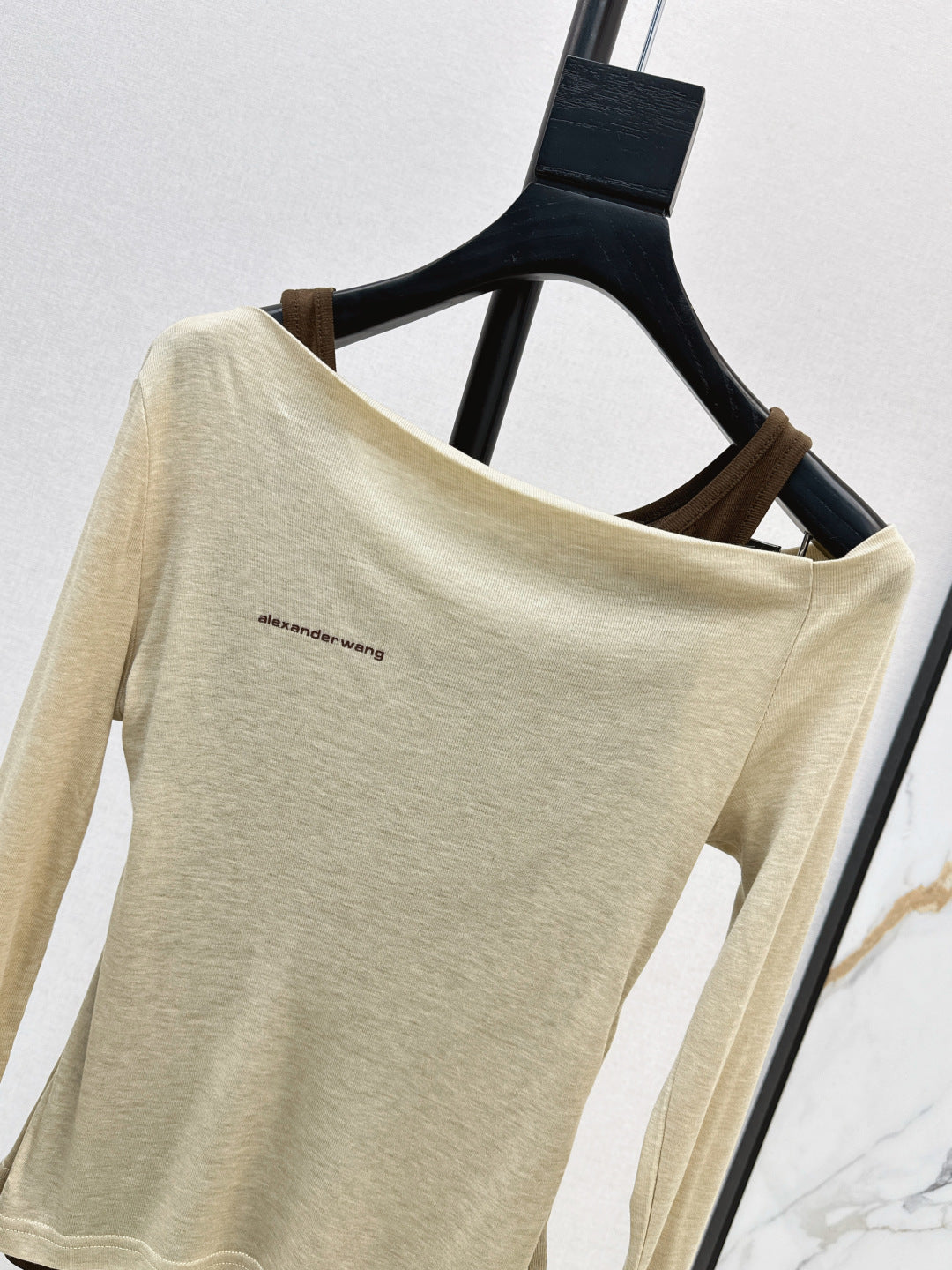 Miu New Fake two-piece design bottoming shirt