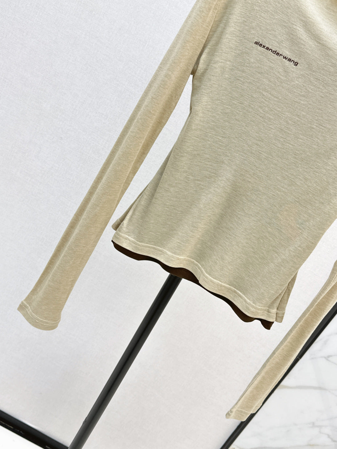 Miu New Fake two-piece design bottoming shirt