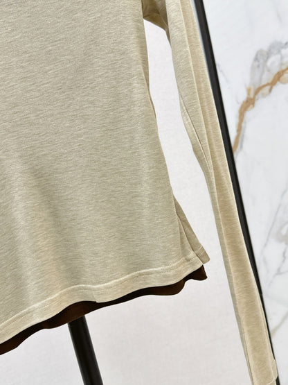 Miu New Fake two-piece design bottoming shirt