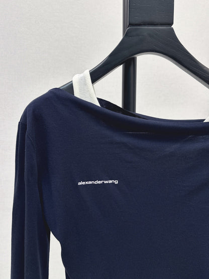 Miu New Fake two-piece design bottoming shirt