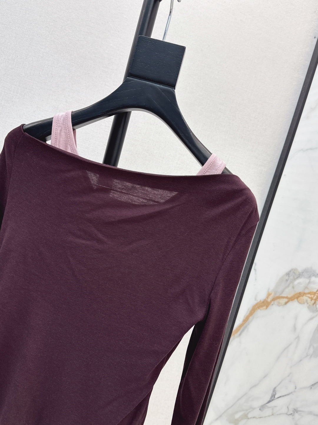 Miu New Fake two-piece design bottoming shirt