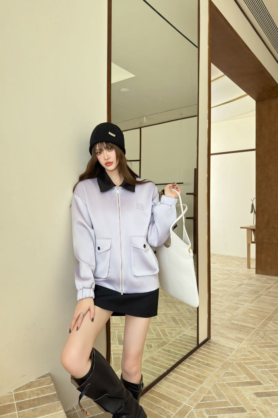 Miu New satin jacket