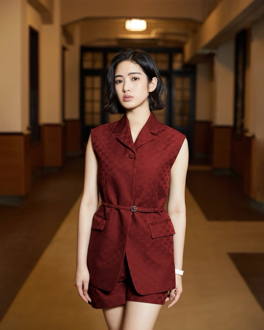 Guc New jacquard vest