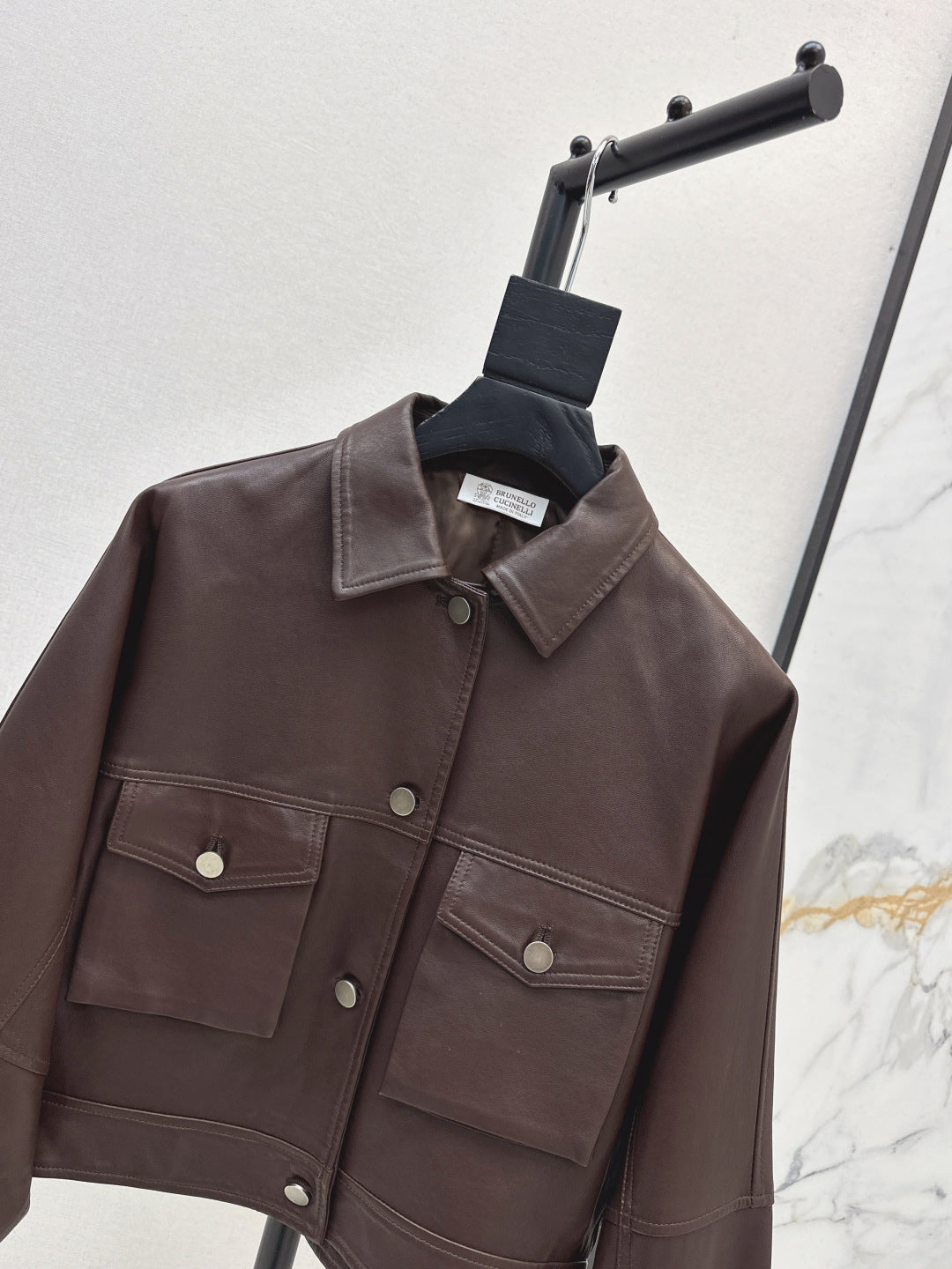 Brune New leather jacket