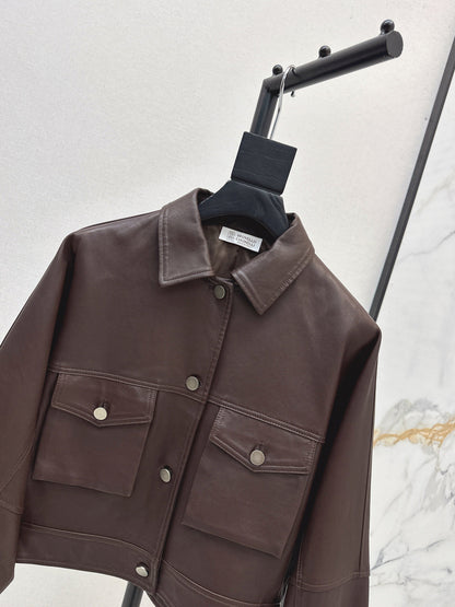 Brune New leather jacket