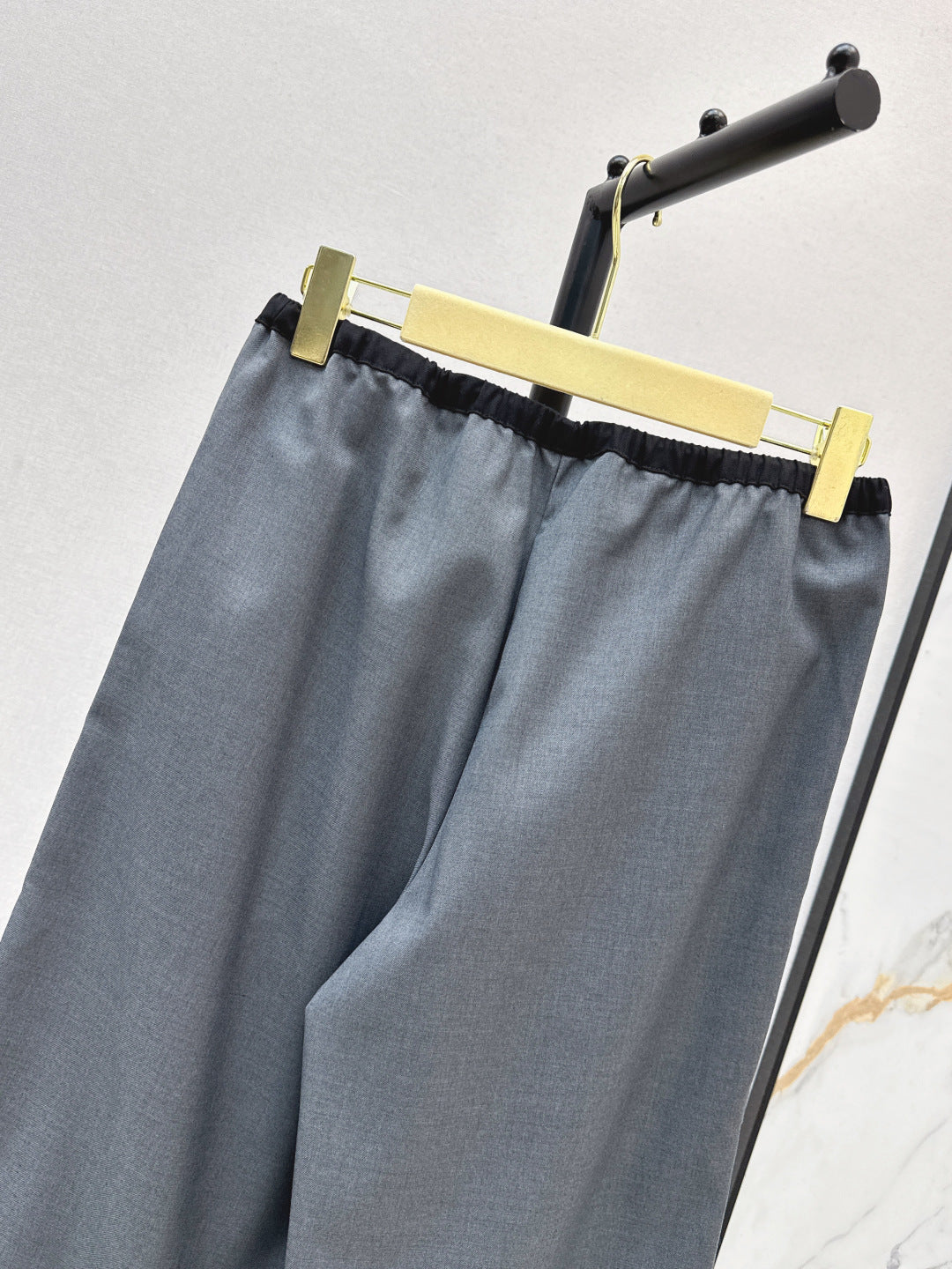 Miu New drawstring straight-leg pants