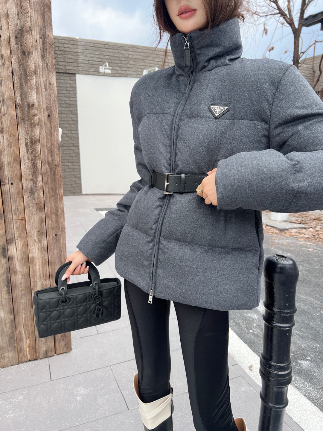 Pra New belt waist down jacket