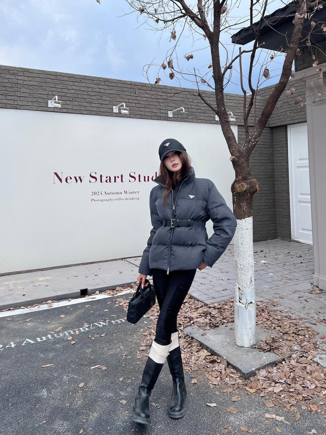 Pra New belt waist down jacket