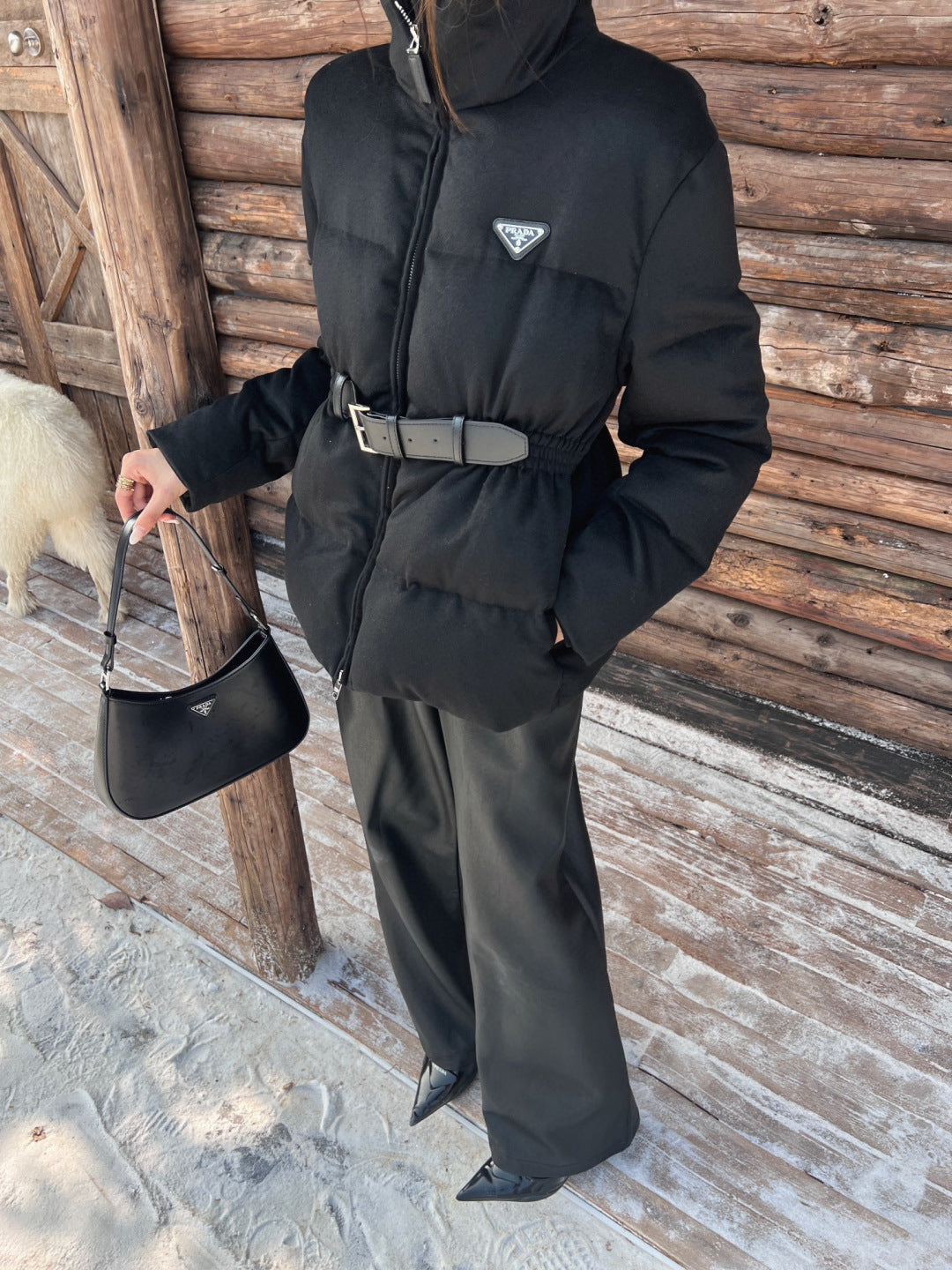 Pra New belt waist down jacket