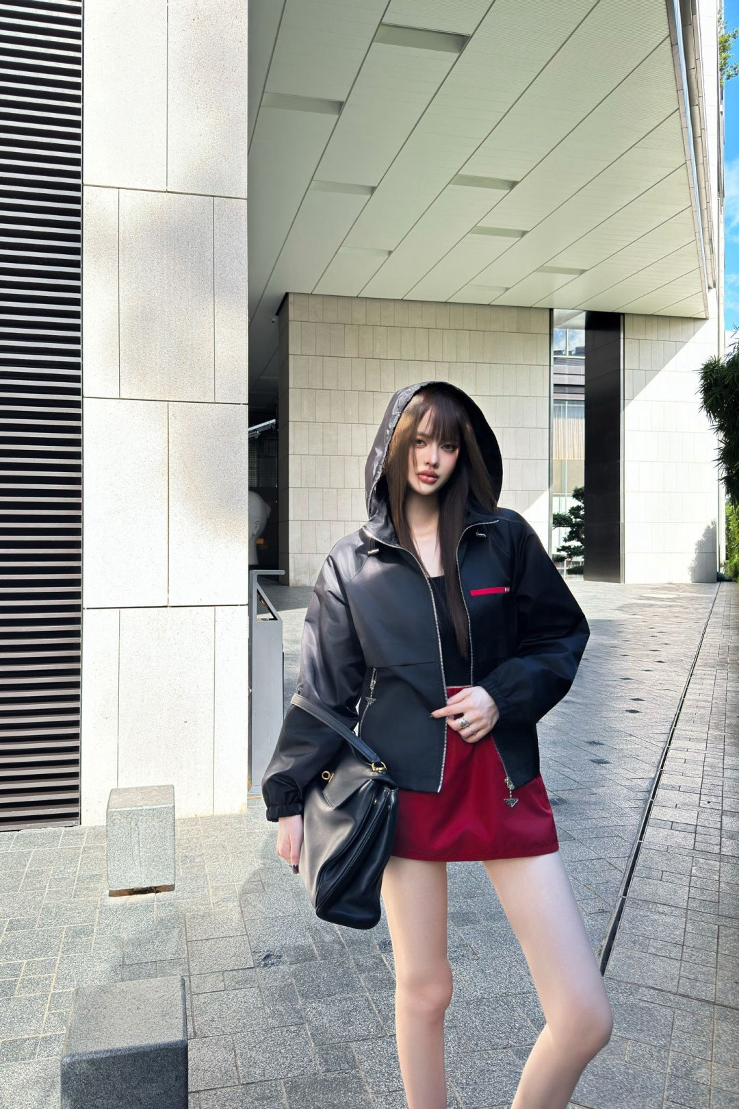 Pra New Red label letter jacket