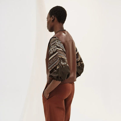 Herm New leather vest jacket