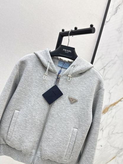 Pra New Hooded zip-up jacket