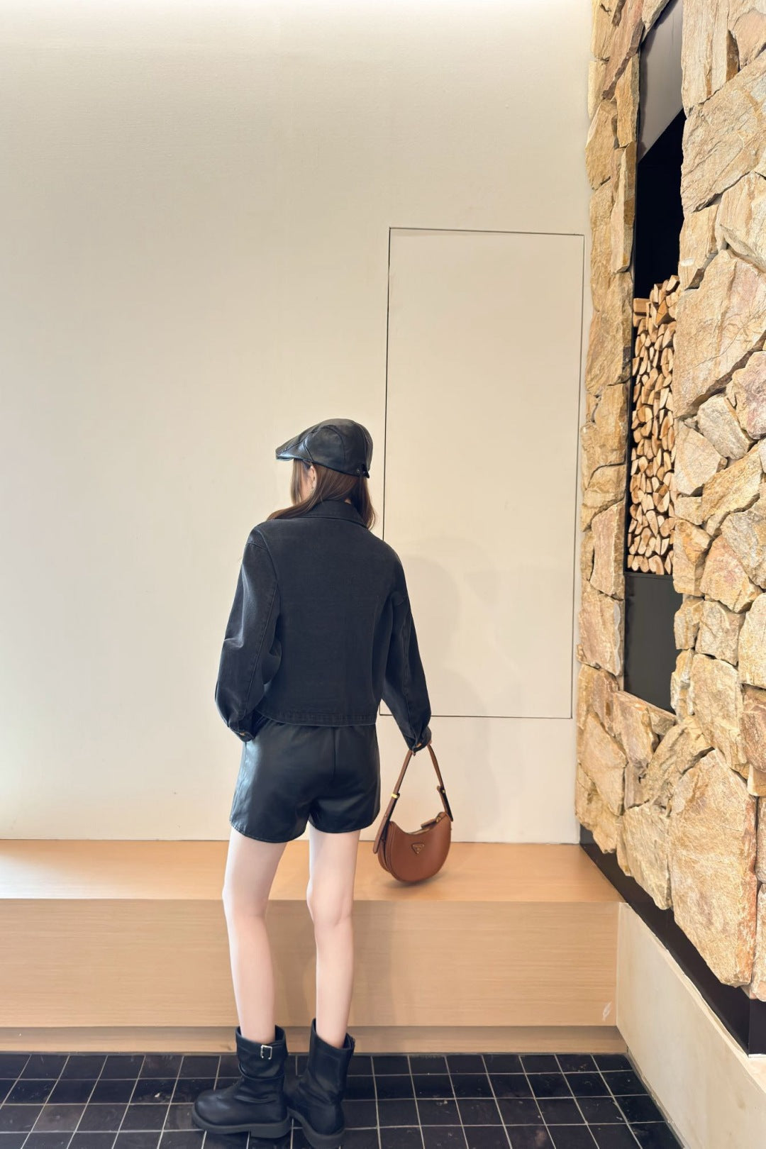 Pra New lapel denim jacket