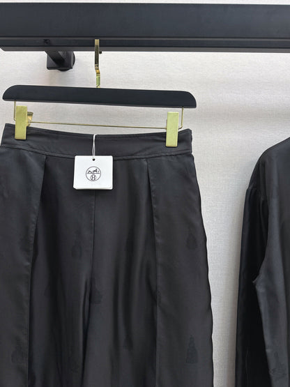 Herm New Silk wide-leg pants