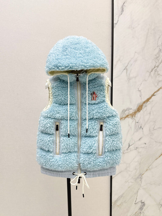 Monc New lambswool vest down jacket