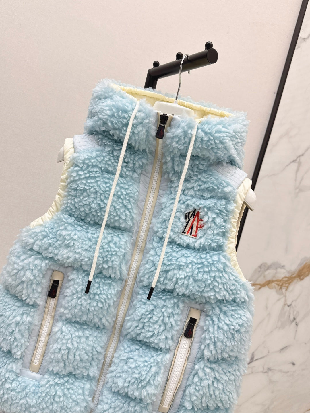 Monc New lambswool vest down jacket