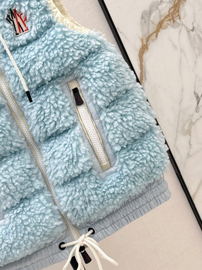 Monc New lambswool vest down jacket