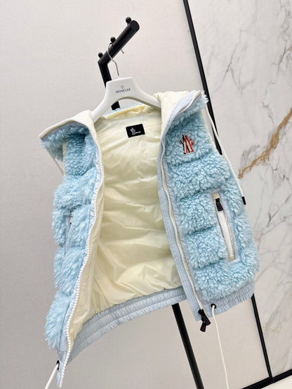 Monc New lambswool vest down jacket