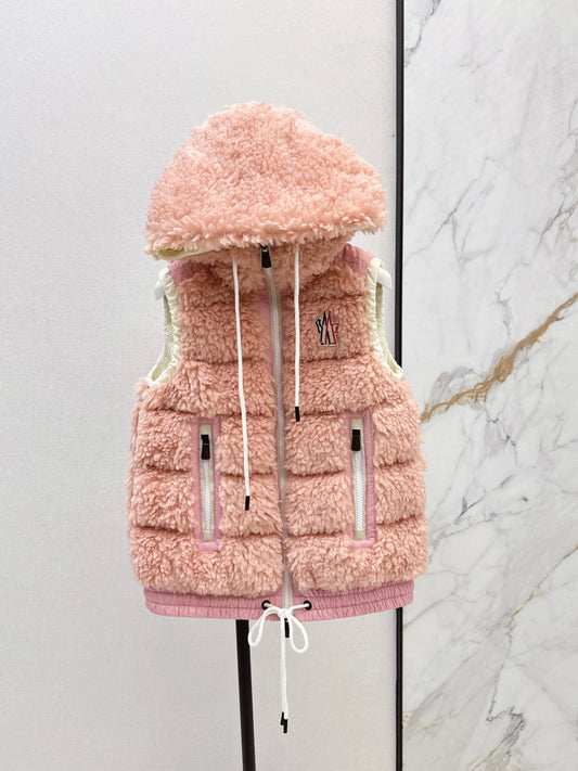 Monc New lambswool vest down jacket