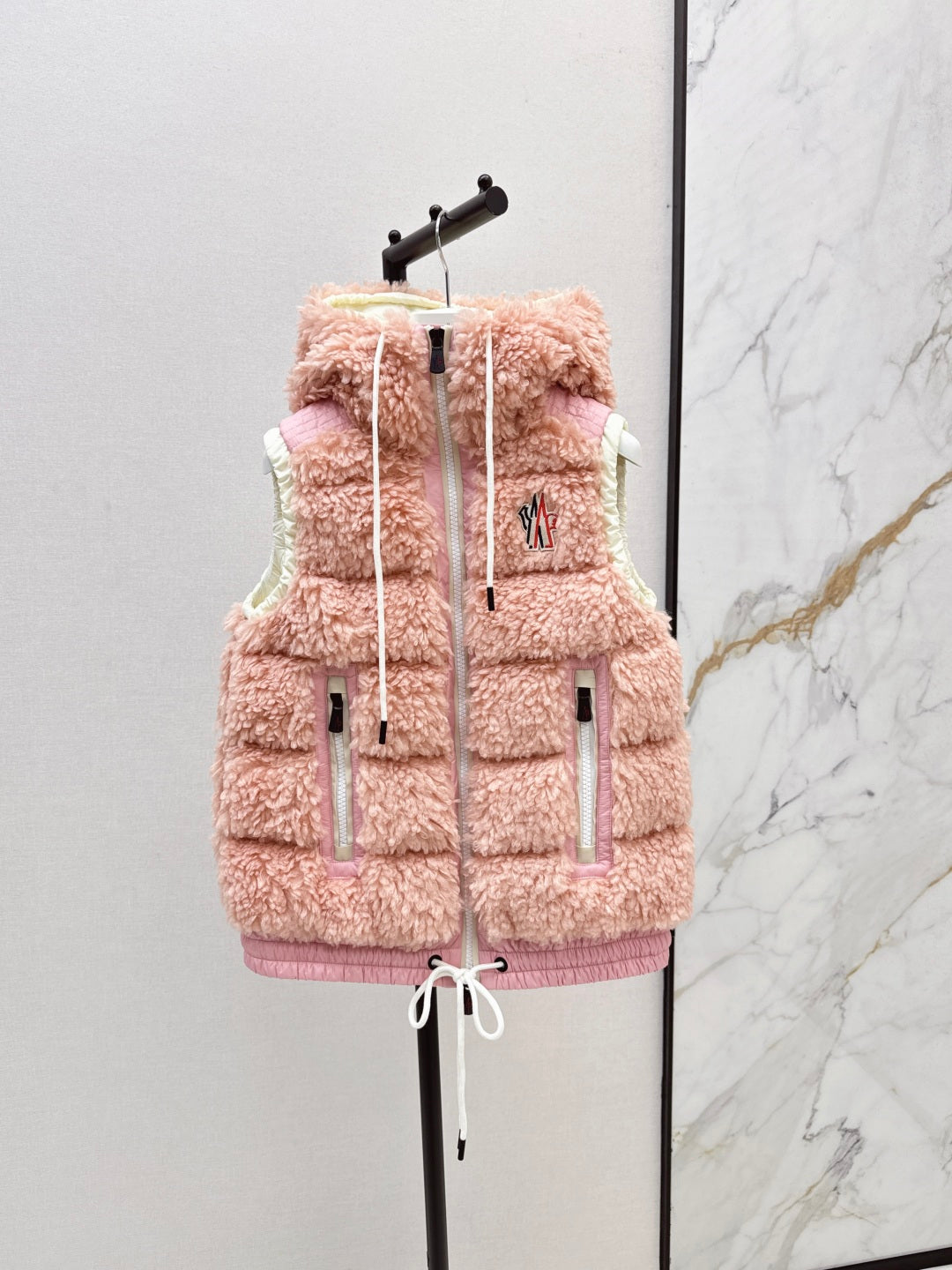 Monc New lambswool vest down jacket