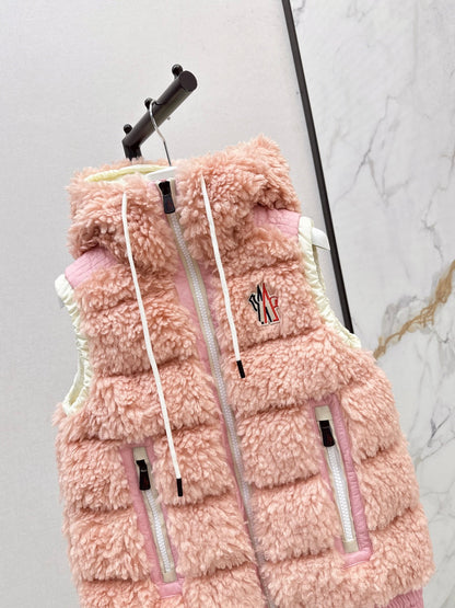 Monc New lambswool vest down jacket