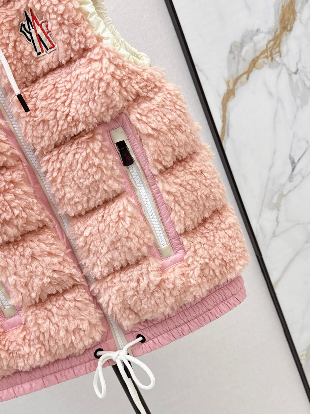 Monc New lambswool vest down jacket