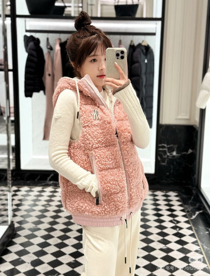 Monc New lambswool vest down jacket