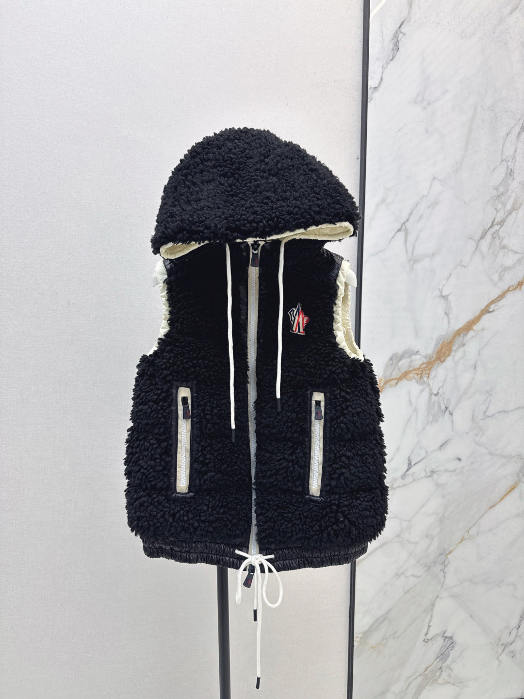 Monc New lambswool vest down jacket