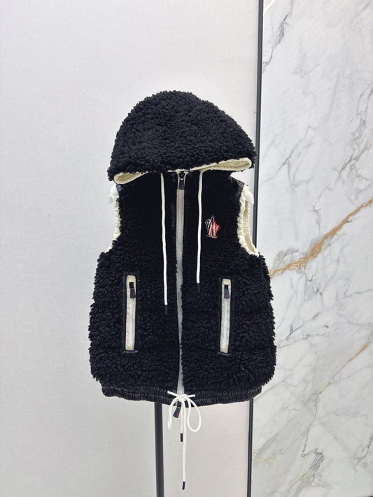 Monc New lambswool vest down jacket