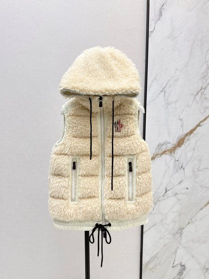 Monc New lambswool vest down jacket