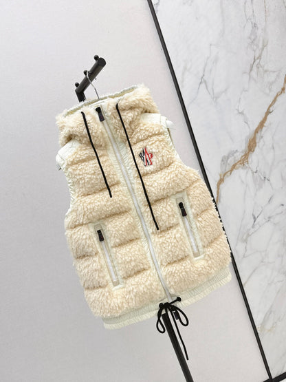 Monc New lambswool vest down jacket