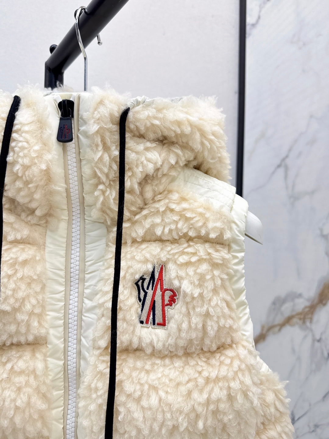 Monc New lambswool vest down jacket