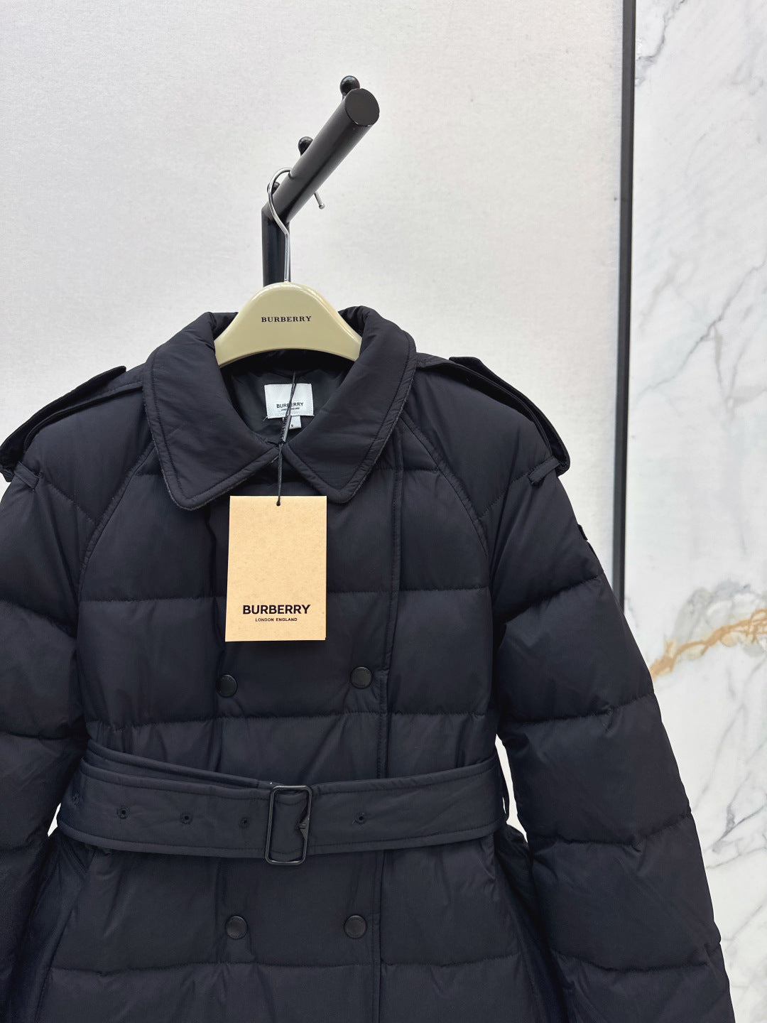 Bur New Double-breasted long down jacket