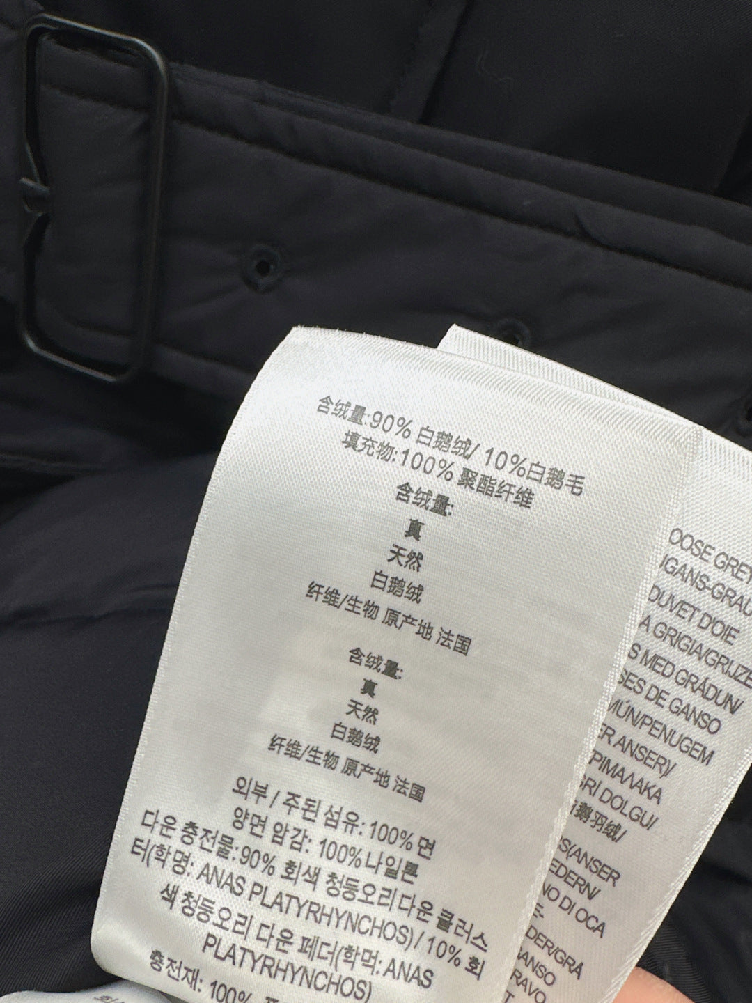 Bur New Double-breasted short down jacket