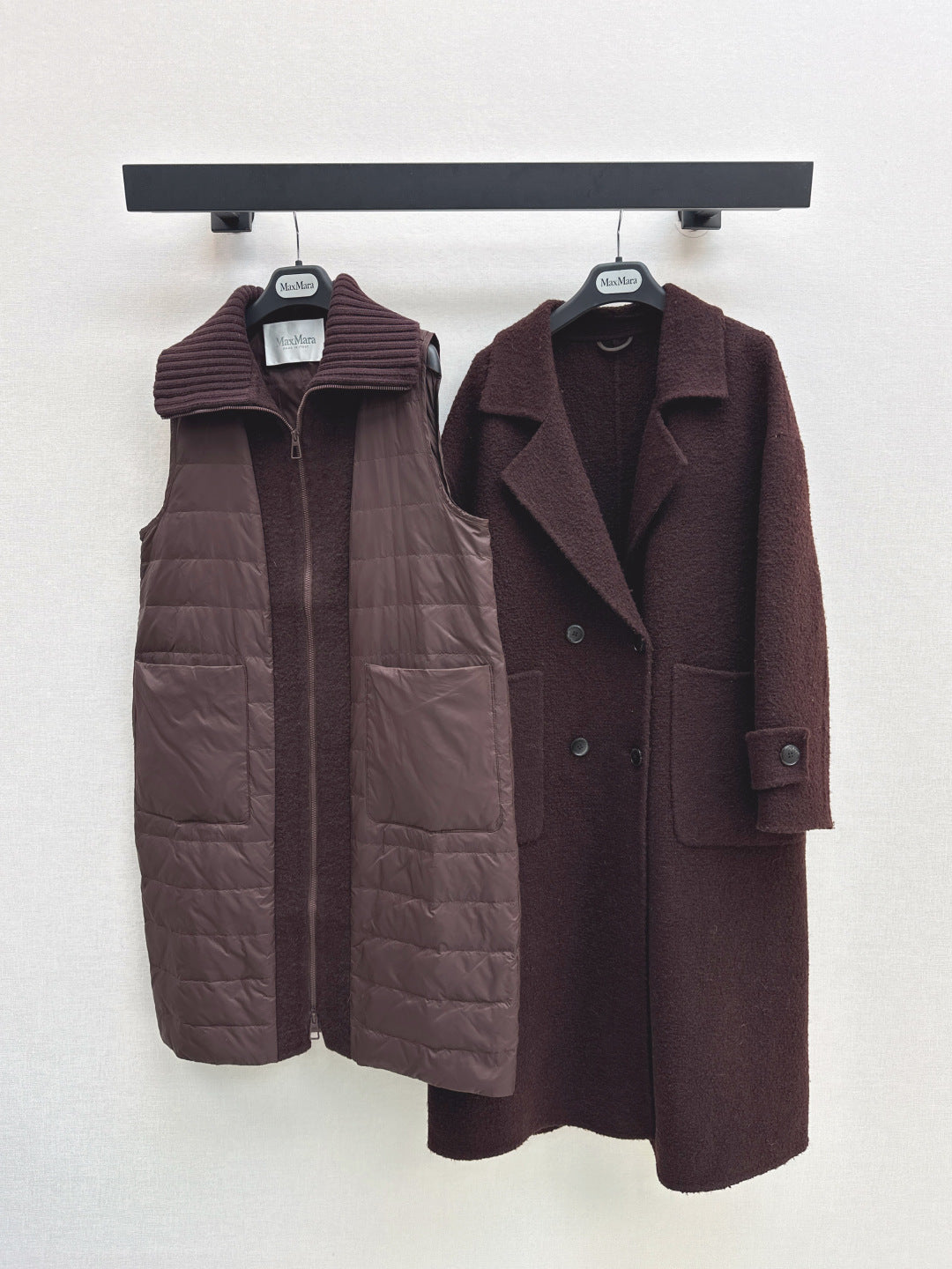 Max New Down vest + coat two-piece set