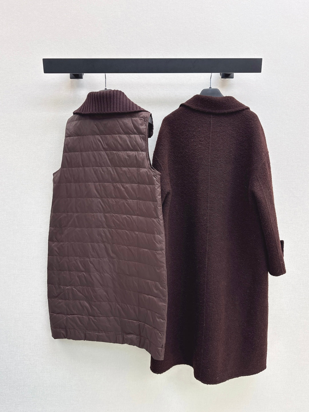 Max New Down vest + coat two-piece set