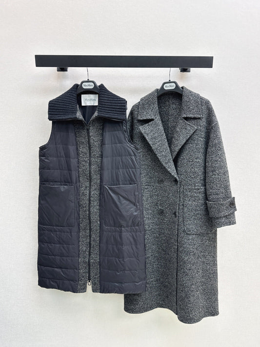Max New Down vest + coat two-piece set