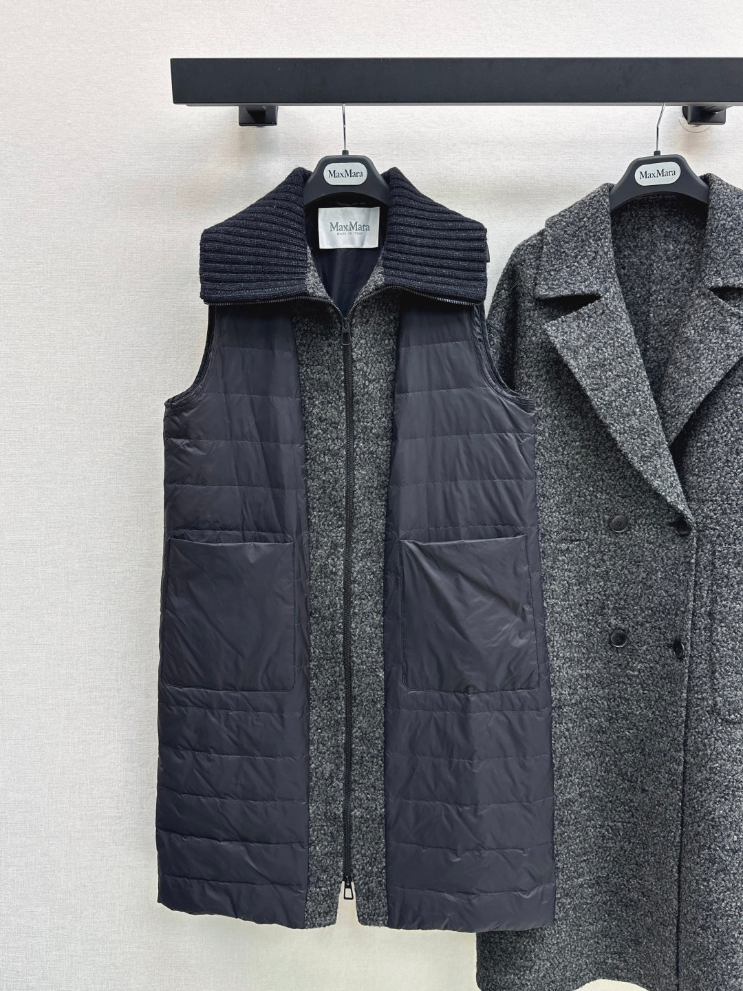 Max New Down vest + coat two-piece set