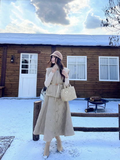 CD New Plaid vest jacket