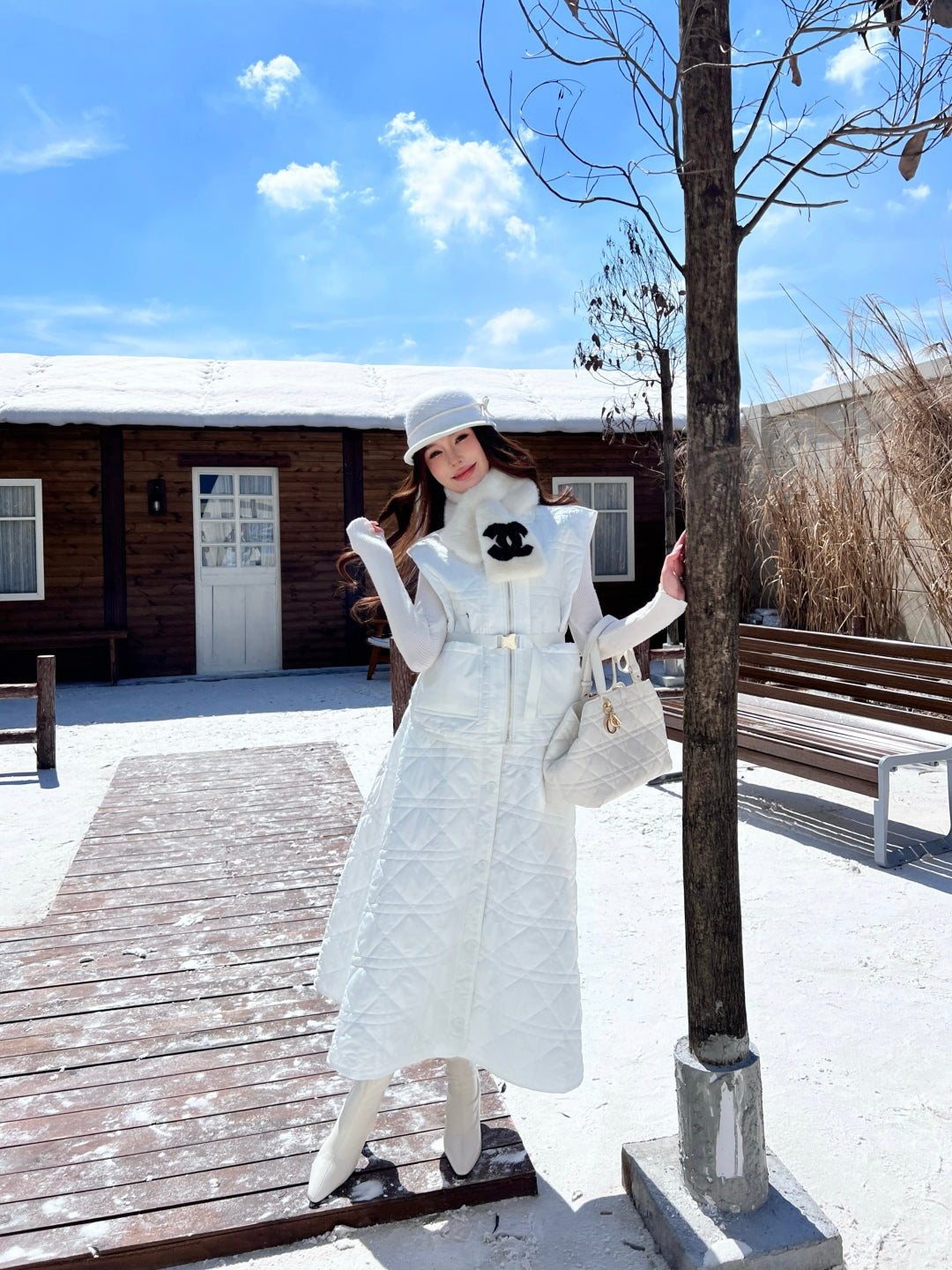 CD New Plaid vest jacket